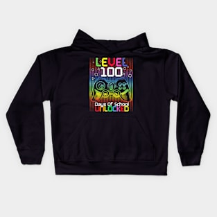 100th Day of School For Teacher & Student Video Gamer Kids Hoodie